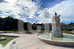 The fountain in the park of the city of Oeiras, Portugal