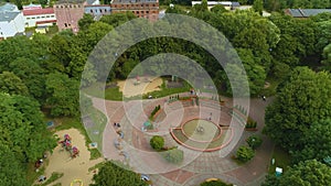Fountain Park Of Culture Slupsk Fontanna Park Kultury Aerial View Poland