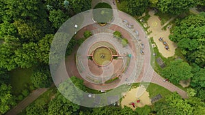 Fountain Park Of Culture Slupsk Fontanna Park Kultury Aerial View Poland