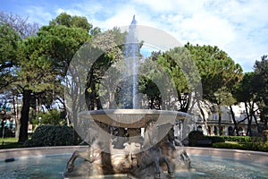 Fountain in Park Federico Fellini