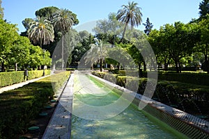 Fountain in Park Maria Luisa Park, Seville