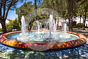Fountain in the park Mija,Spain