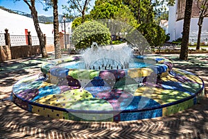 Fountain in the park Mija,Spain