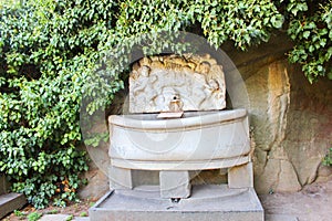 Fountain. Park near the Vorontsov Palace, Crimea.