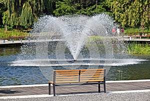 Fountain in the park photo