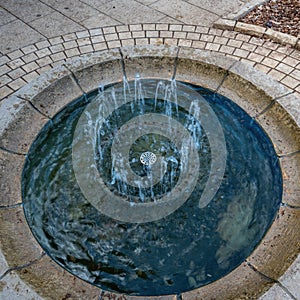 Fountain in Park Ramat Hanadiv, Memorial Gardens of Baron Edmond de Rothschild, Zichron Yaakov, Israel