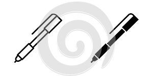 Fountain pen icon. Pen vector illustration