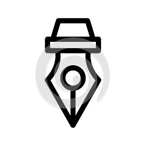 Fountain Pen Icon Vector Symbol Design Illustration