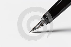 Fountain pen isolated on white background