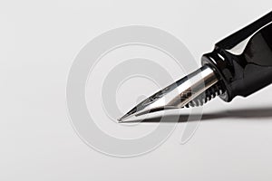 Fountain pen isolated on white background