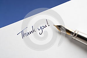 Fountain Pen with Thank You Note