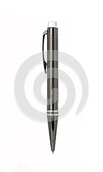 fountain pen on a white background, black