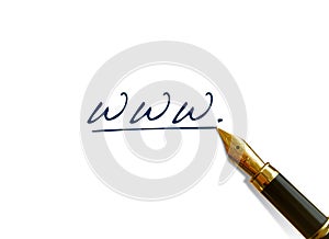 Fountain pen writing