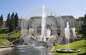 Fountain in Petrodvorets 2 photo