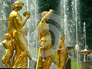 Fountain in Petrodvorets photo