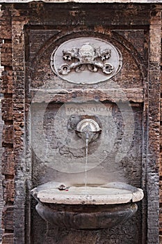 The fountain of piazza del Catalone  in Rome
