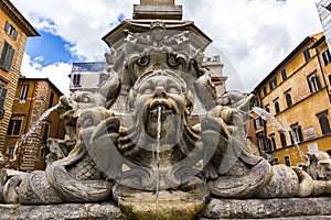 Fountain in Piazza della Rotonda photo