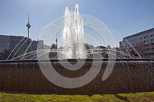 Fountain on Placa de Catalunya photo