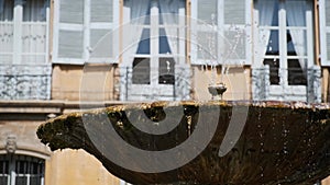 Fountain. Place Albertas, Aix-en-Provence, France