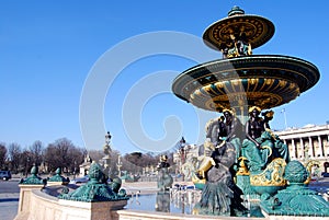 Fountain, Place de la Concorde. photo