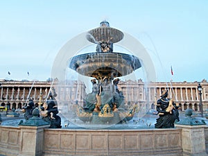 Fountain at the Place de la Concorde Paris