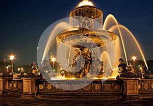 Fountain, Place de la Concorde, Paris.