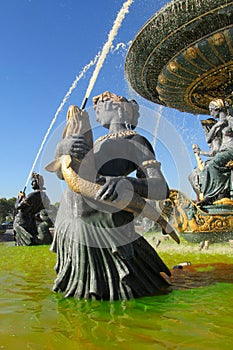 Fountain at Place de la Concorde. Paris. France