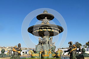 Fountain at Place de la Concorde. Paris. France