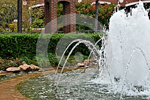 Fountain, Plaza, Bricktown, Oklahoma City photo