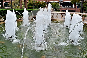 Fountain, Plaza, Bricktown, Oklahoma City photo