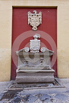 Fountain in the Plaza del Padre Suarez in Granada photo