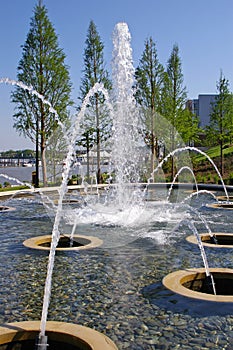 A Fountain on the Potomac in the National Harbor