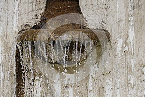 Fountain in the public water paradise in Baden-Baden