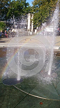 Fountain rainbow unedited