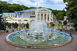 Fountain in the resort park in the town of Yessentuki, Russia - July 25, 2019 photo