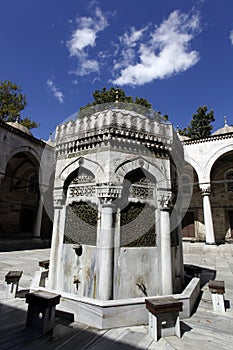 Fountain for ritual ablution photo