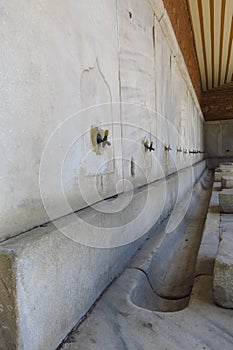 Fountain for ritual ablutions of Hagia Sophia, Istambul, Turkey photo
