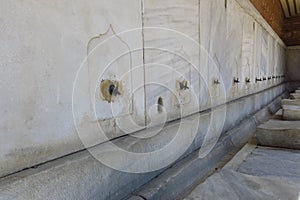 Fountain for ritual ablutions of Hagia Sophia, Istambul, Turkey photo