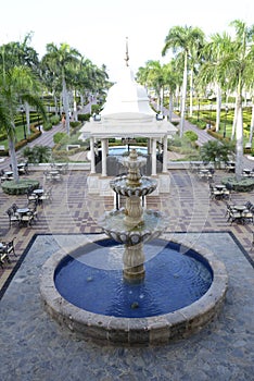 Fountain at the Riu Palace Resort in Punta Cana,