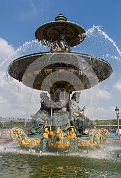 Fountain of River Commerce and Navigation Closeup