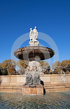 Fountain Rotonde (1860). Aix-en-Provence, France