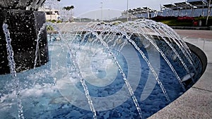 Fountain and round pool