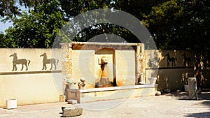 Fountain in the ruins of Byrsa, Carthage, Tunisia