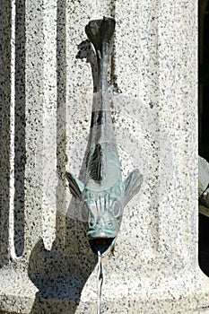 Fountain at Sacro Monte of Varallo holy mountain