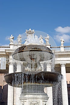 Fountain in Saint Peter Square