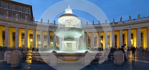 fountain in Saint Peter square