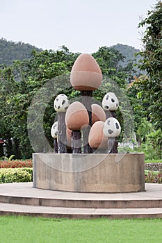 Fountain at San Kamphaeng, Thailand