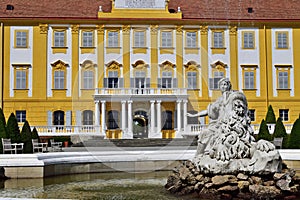 Fountain in Schloss Hof palace photo