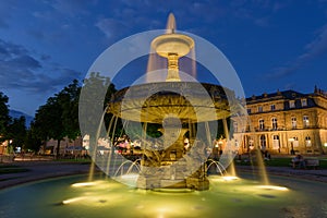 Fountain on the Schlossplatz of Stuttgart
