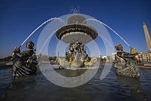 Fountain of the seas, Paris, France photo